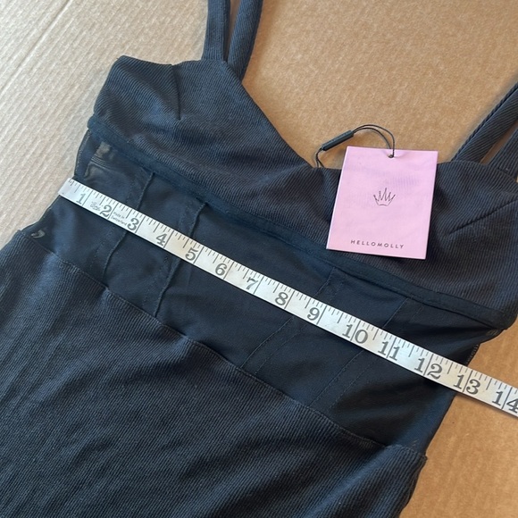 Hello Molly Can’t hold us Midi dress in black, size L, NWT - Picture 6 of 15